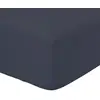 Image de Drap housse jersey 2 personnes uni 160x200 cm bleu marine