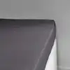 Image de Drap housse grand bonnet pour lit 160x200 cm gris anthracite