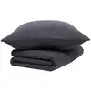 Image de Couvre lit boutis 220x240 cm gris anthracite