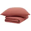 Image de Couvre lit boutis 220x240 cm rouge brique