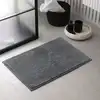 Image de Tapis de bain bubble uni 60x40 cm gris