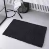 Image de Tapis de bain mèche uni 50x80 cm gris anthracite