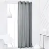 Image de Rideau oeillets uni 140x240 cm gris