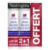 Image de Neutrogena® Formule Norvégienne® Sticks à Lèvres 4,8g - Lot de 2 + 1 Offert