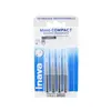 Image de Inava Brossettes 0.6mm Mono Compact Espaces Étroits Noir 4 unités