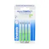 Image de Inava Brossettes 2.2mm Mono Compact Espaces Très Larges Vert 4 unités