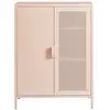 Image de Buffet métal rose blush 2 portes 75cm