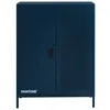 Image de Buffet métal bleu nuit 2 portes 75cm