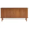 Image de Buffet frêne foncé 2 portes tambour 160cm