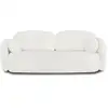 Image de Canapé droit convertible en tissu 3 places ecru
