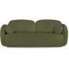Image de Canapé droit convertible en tissu 3 places vert kaki