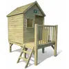 Image de Cabane en bois traité enfant sur pilotis