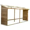 Image de Bûcher en bois marron 410 x 114 x 203 cm