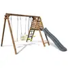 Image de Balançoire objectif nature 3 agrès et toboggan
