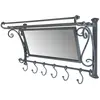 Image de Miroir mural en métal gris 59 x 30 x 21 cm