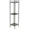 Image de Etagère boulangère en fer forgé marron 24.5 x 24.5 x 102.5 cm