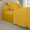 Image de Drap plat coton jaune 270x310 cm