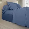 Image de Drap plat coton bleu 270x310 cm