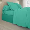 Image de Drap plat coton vert 180x290 cm