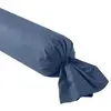 Image de Taie de traversin coton bleu 160 cm