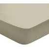 Image de Drap housse coton marron glacé 160x200 cm
