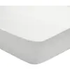 Image de Drap housse coton gris perle 140x200 cm