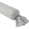 Image de Taie de traversin coton gris perle 160 cm