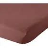 Image de Drap housse percale brique 160x200 cm