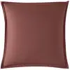 Image de Taie d'oreiller percale brique 65x65 cm