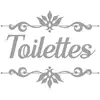 Image de Sticker décoratif de porte toilettes L19cm