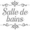 Image de Sticker décoratif de porte salle de bains L19cm