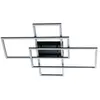 Image de Plafonnier en aluminium, fer et silicone noir 70 cm
