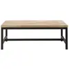 Image de Table basse industrielle en bois de sapin massif et métal L100