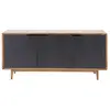 Image de Buffet 3 portes en manguier massif et fer L160