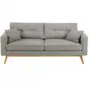 Image de Canapé style scandinave 3 places gris clair