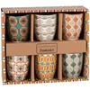 Image de Coffret 6 tasses en céramique multicolore