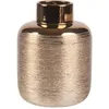 Image de Vase strié en grès doré H16