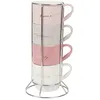 Image de Support 4 tasses en céramique à motifs
