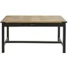 Image de Table à manger en manguier et métal 6/8 personnes L160
