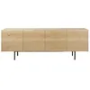 Image de Buffet enfilade 4 portes placage chêne, L220 cm
