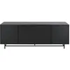 Image de Buffet bas enfilade 4 portes en métal noir mat L170