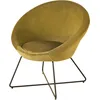 Image de Fauteuil en velours ocre