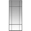 Image de Grand miroir fenêtre rectangulaire en acier noir, 70x170 cm