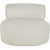 Image de Fauteuil pivotant bouclettes gris clair