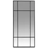 Image de Miroir rectangulaire fenêtre en acier noir, 50x110 cm