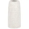 Image de Vase en grès blanc et gris clair H25