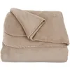 Image de Plaid polaire en polyester recyclé beige 150x230
