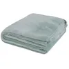Image de Plaid polaire polyester recyclé bleu céladon 150x230