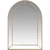 Image de Miroir arche en aluminium doré, 70x100 cm