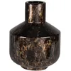 Image de Vase en grès marron et doré H20